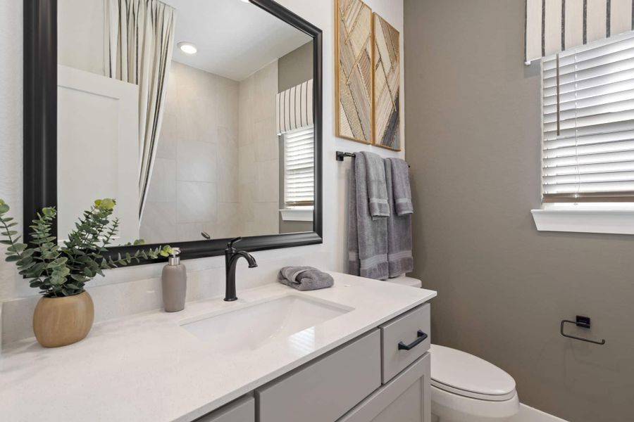 Furnished interior view inside a new home in Meridiana, Manvel (Image 31).