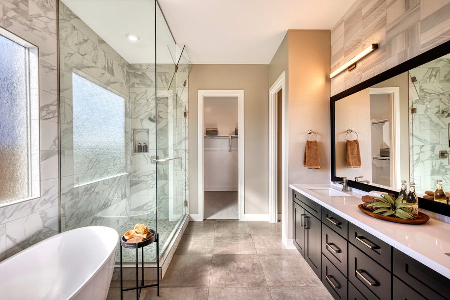 Representative furnished interior of a home built from the Elden Plan 4505 by Tri Pointe Homes in Waterston Central, Gilbert (Image 11).