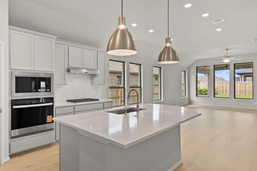 Furnished interior view inside a new home in Dunham Pointe, Cypress (Image 6).