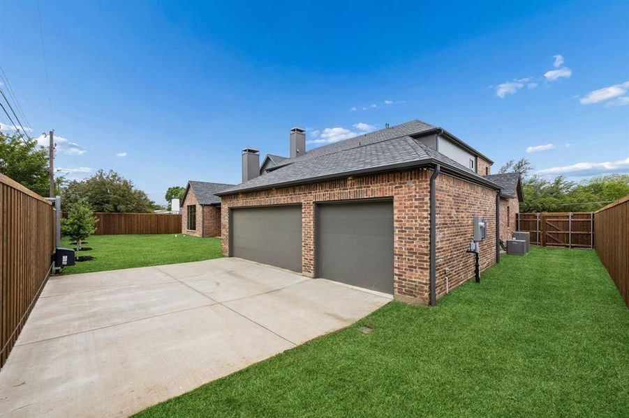 Exterior details and patio area of a home in , Dallas (Image 26). Exterior details and patio area of a home in , Dallas (Image 26).