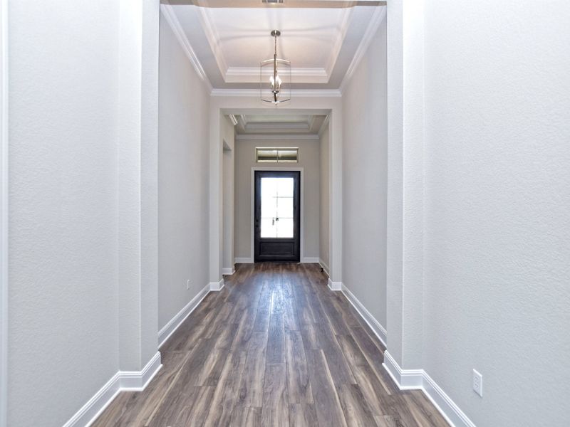 Representative unfurnished interior of a home built from the Siena III by Giddens Homes in Clearwater Ranch, Liberty Hill (Image 232).