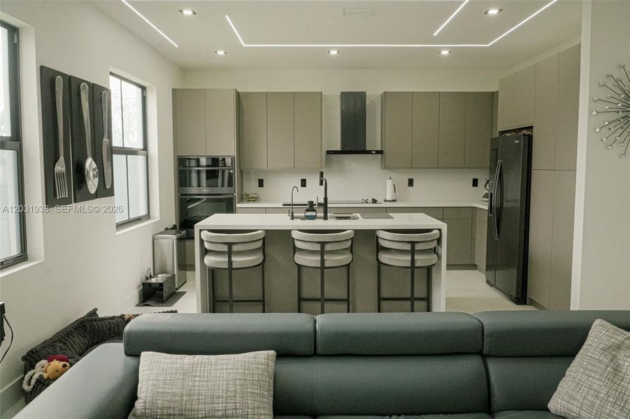 Furnished interior view inside a new home in , Miami (Image 14). Furnished interior view inside a new home in , Miami (Image 14).