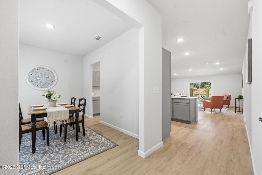 Furnished interior view inside a new home in , Jacksonville (Image 12).