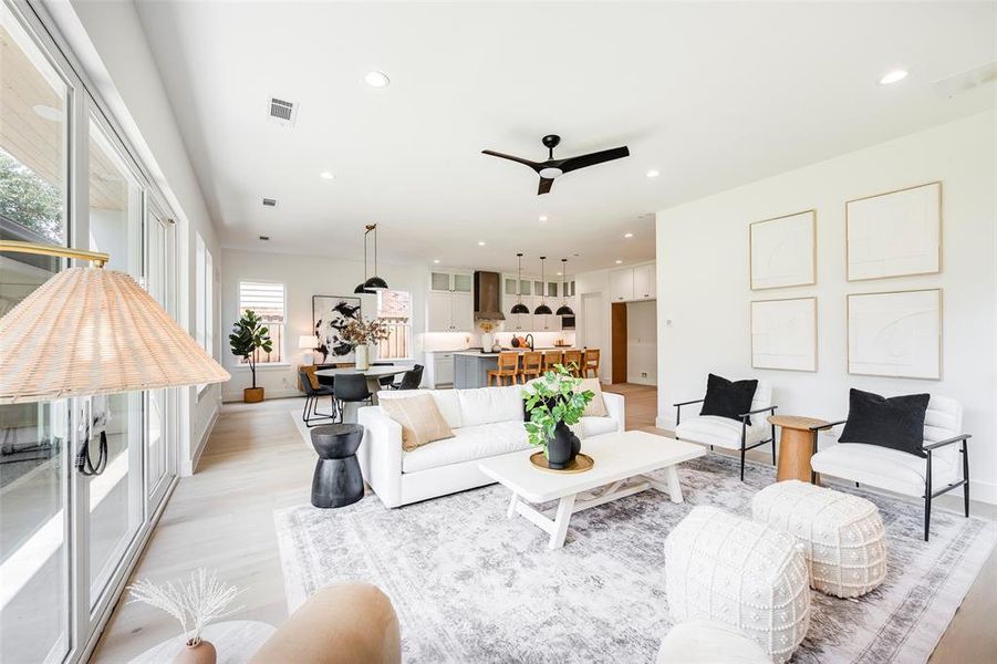 Furnished interior view inside a new home in , Dallas (Image 29).