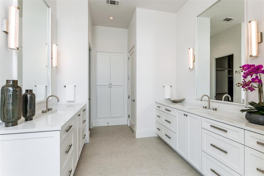 Furnished interior view inside a new home in Avadene at Las Colinas, Irving (Image 8).