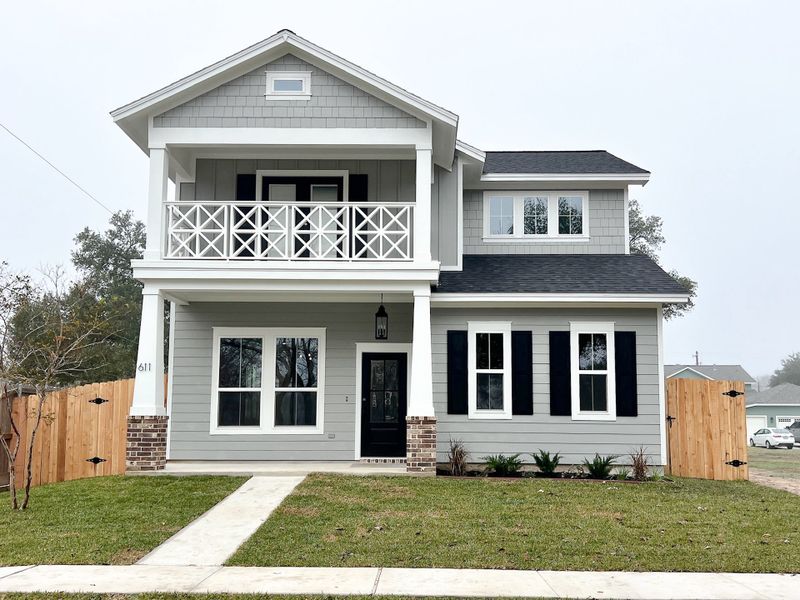 Front exterior of a new home in Diamond Hill Collection, Victoria, TX, highlighting curb appeal (Image 30).