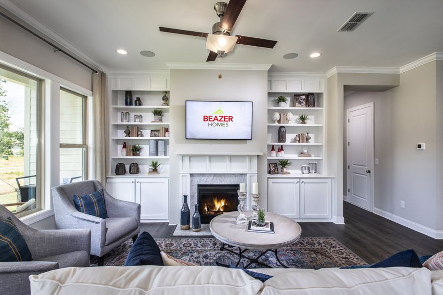 Representative furnished interior of a home built from the Plan by Beazer Homes in Gatherings® at GreenHouse: Greenhouse - 40' Active Adult, Marietta (Image 5). Representative furnished interior of a home built from the Plan by Beazer Homes in Gatherings® at GreenHouse: Greenhouse - 40' Active Adult, Marietta (Image 5).