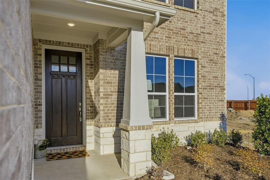 Exterior details and patio area of a home in Morningstar, Aledo (Image 4). Exterior details and patio area of a home in Morningstar, Aledo (Image 4).