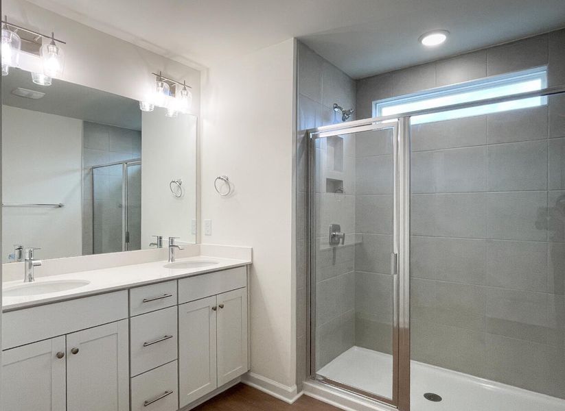 Furnished interior view inside a new home in Bellevue Townhomes, Greenville (Image 10).