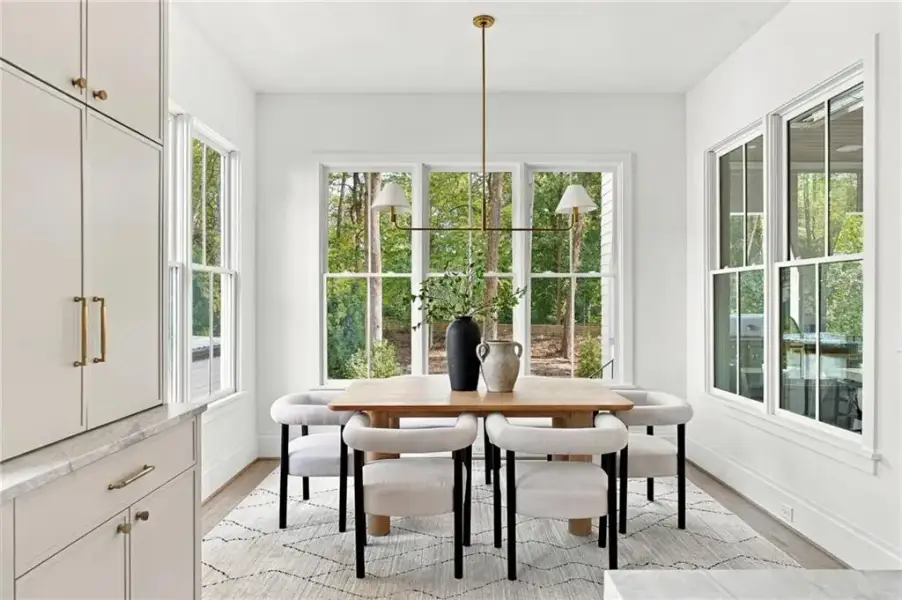 Furnished interior view inside a new home in , Atlanta (Image 44).
