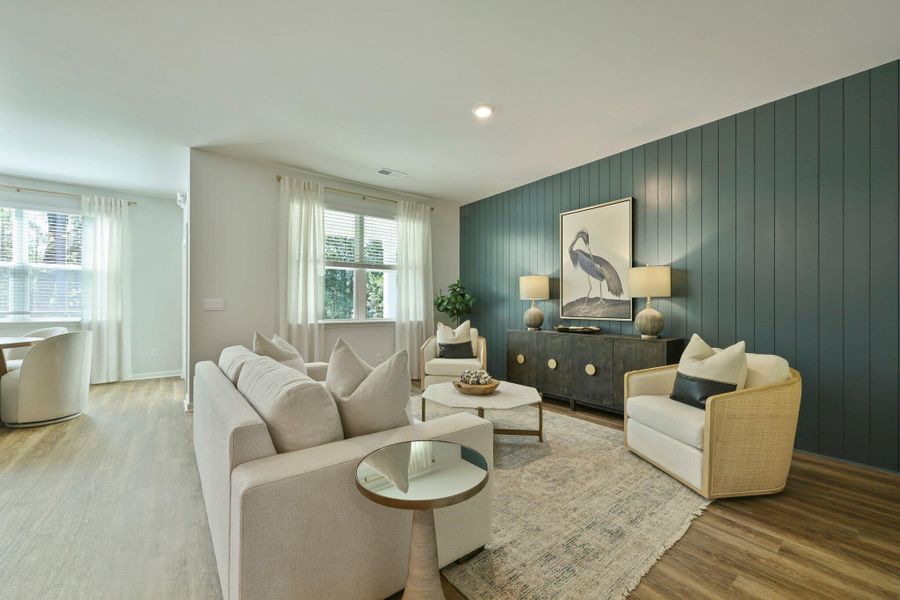 Furnished interior view inside a new home in Settlement at Salamander, North Charleston (Image 22).