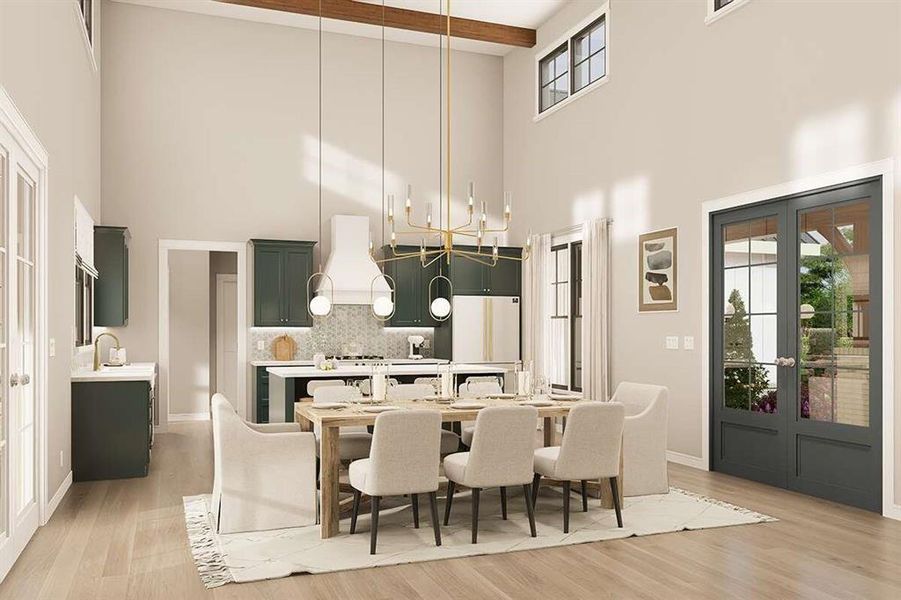 Furnished interior view inside a new home in Echo Grove, Poolville (Image 10).