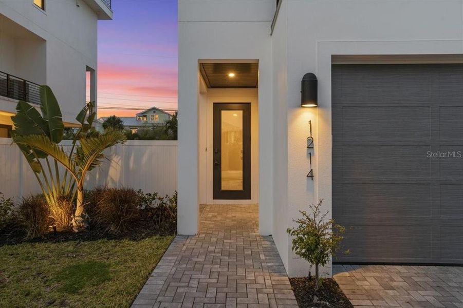 Exterior details and patio area of a home in , Englewood (Image 42).