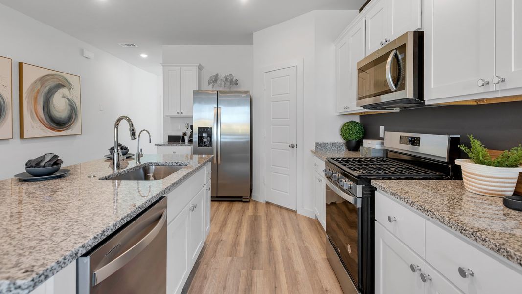 Representative furnished interior of a home built from the The Kendall by D.R. Horton in Terra Vista, Lubbock (Image 6). Representative furnished interior of a home built from the The Kendall by D.R. Horton in Terra Vista, Lubbock (Image 6).