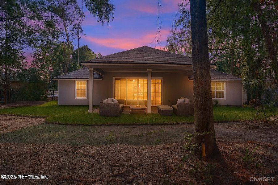 Exterior details and patio area of a home in , Jacksonville (Image 3). Exterior details and patio area of a home in , Jacksonville (Image 3).