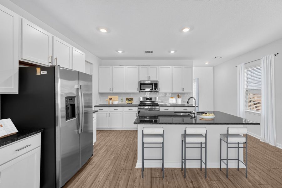 Furnished interior view inside a new home in Sunfield, Buda (Image 8).
