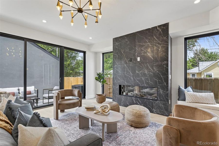 Furnished interior view inside a new home in , Englewood (Image 11).