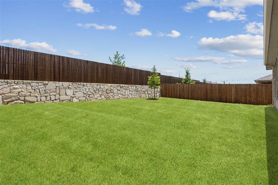 Front exterior of a new home in Northlake Estates: Brookstone Collection, Little Elm, TX, highlighting curb appeal (Image 24).