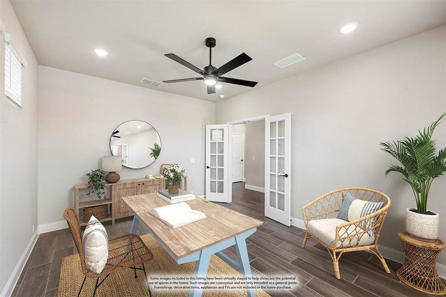 Furnished interior view inside a new home in Villages of Walnut Grove, Midlothian (Image 7).