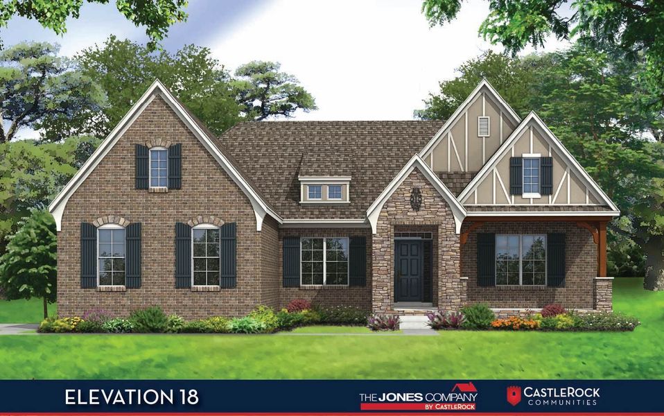 Representative exterior photo of a completed home built from the Augusta II by CastleRock Communities in Belvoir, Fairview, TN (Image 20).