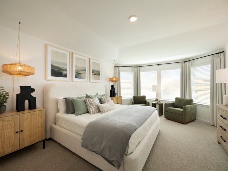 Furnished interior view inside a new home in Riviera Pines - Premier Series, Huffman (Image 8).