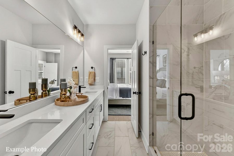 Furnished interior view inside a new home in North End Terraces, Charlotte (Image 12).