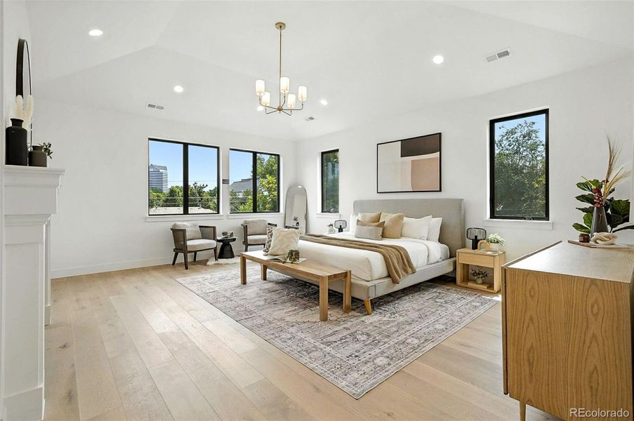 Furnished interior view inside a new home in , Denver (Image 10).