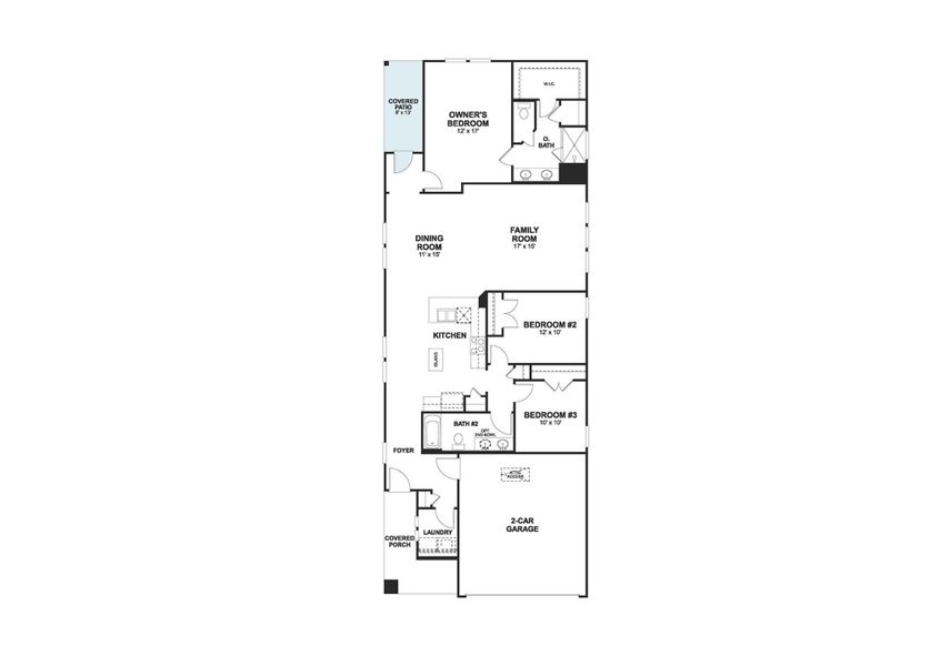 2D floor plan layout of this home in Heritage, Dripping Springs, TX (Image 4).