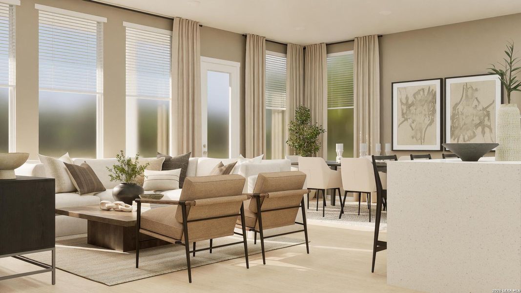 Furnished interior view inside a new home in Navarro Ranch, Seguin (Image 9).