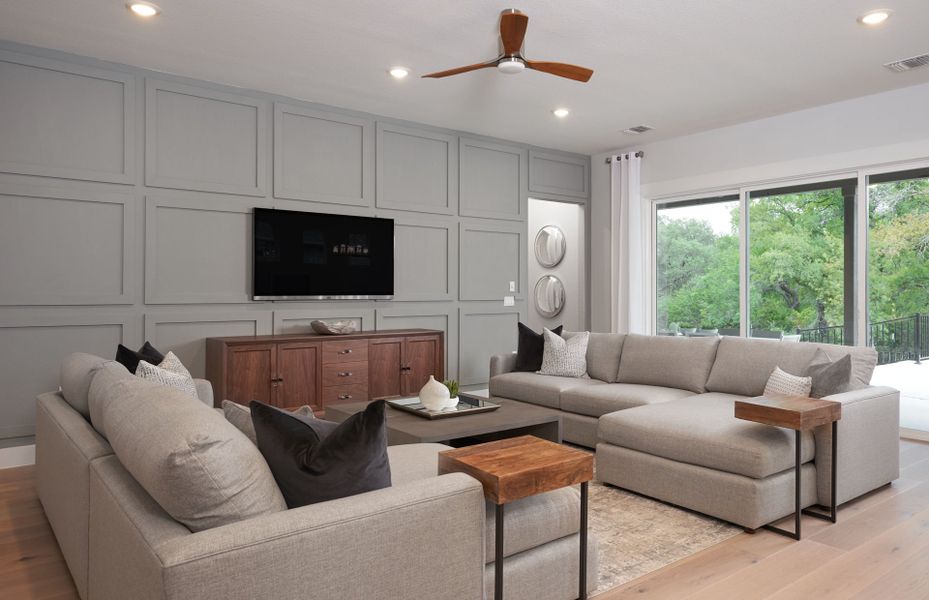 Representative furnished interior of a home built from the Stellar by Del Webb in Del Webb Austin at Lost Pines, Bastrop (Image 6). Representative furnished interior of a home built from the Stellar by Del Webb in Del Webb Austin at Lost Pines, Bastrop (Image 6).