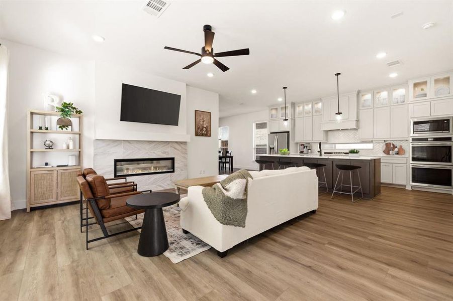 Furnished interior view inside a new home in The Villages of Hurricane Creek, Anna (Image 5).