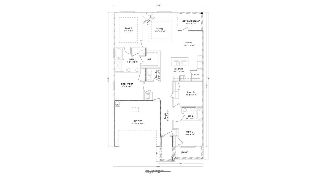 2D floor plan layout for the Rhett by D.R. Horton in Holley Grove at Peach Creek, Santa Rosa Beach, FL (Image 4). 2D floor plan layout for the Rhett by D.R. Horton in Holley Grove at Peach Creek, Santa Rosa Beach, FL (Image 4).