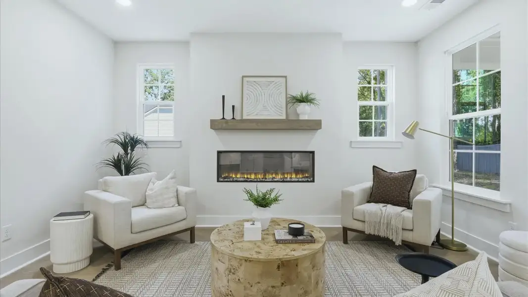 Furnished interior view inside a new home in Oak Bend, Charleston (Image 11).