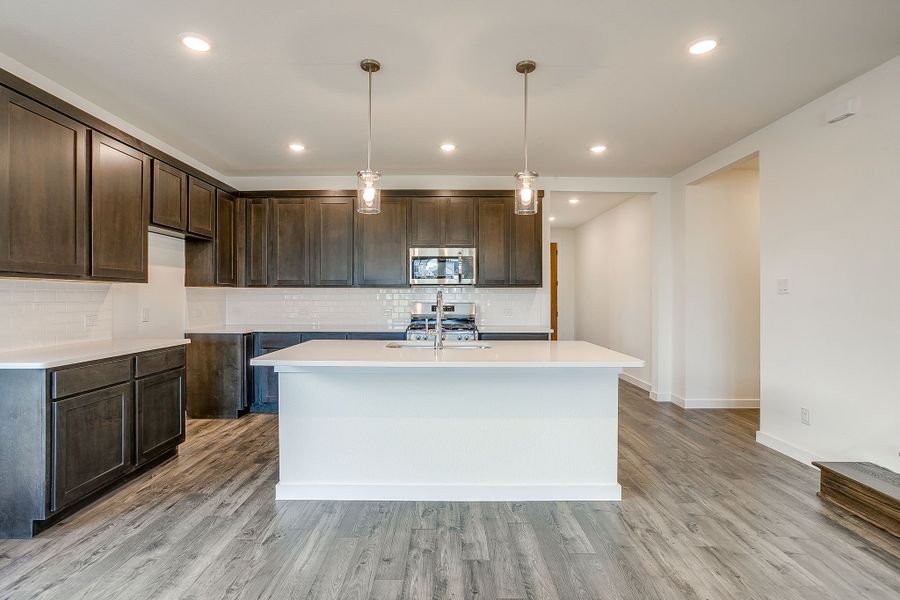 Representative furnished interior of a home built from the Palmer by Graham Hart Home Builder in Bear Ridge, Burleson (Image 9).
