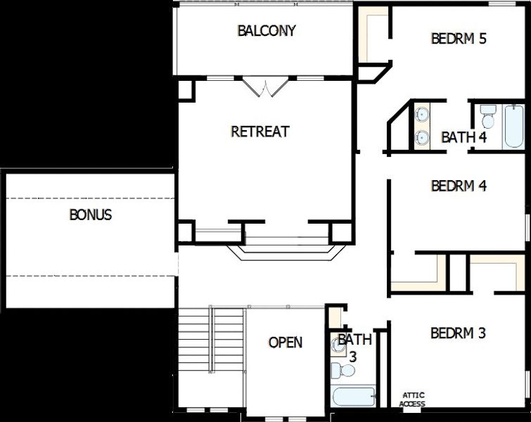 2D floor plan layout of this home in Headwaters 80' - Executive Series, Dripping Springs, TX (Image 3). 2D floor plan layout of this home in Headwaters 80' - Executive Series, Dripping Springs, TX (Image 3).