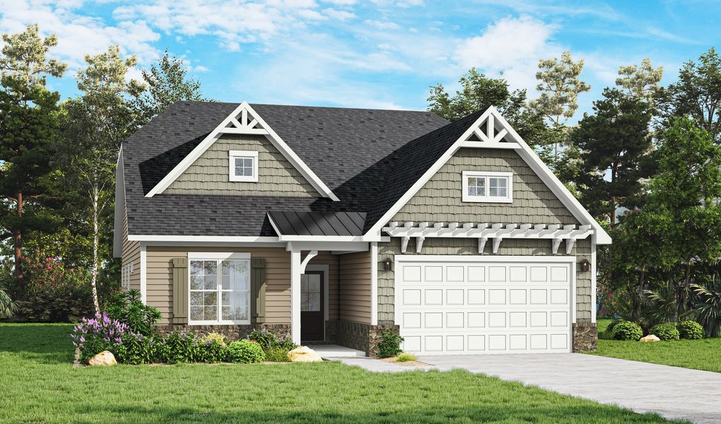Representative exterior photo of a completed home built from the Tillery by Caruso Homes in Blue Run, Raleigh, NC (Image 32). Representative exterior photo of a completed home built from the Tillery by Caruso Homes in Blue Run, Raleigh, NC (Image 32).