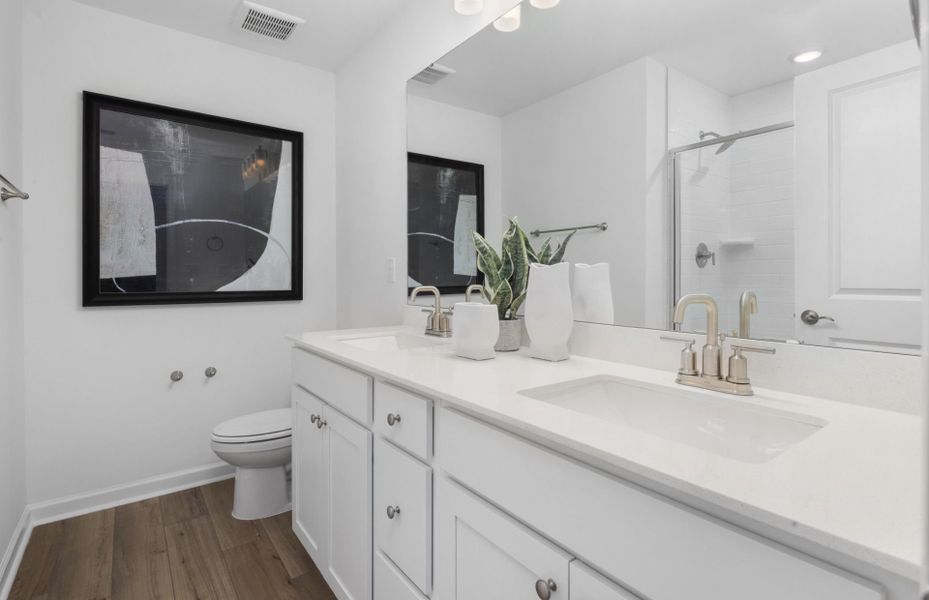 Furnished interior view inside a new home in Carpenter Falls, Durham (Image 11).
