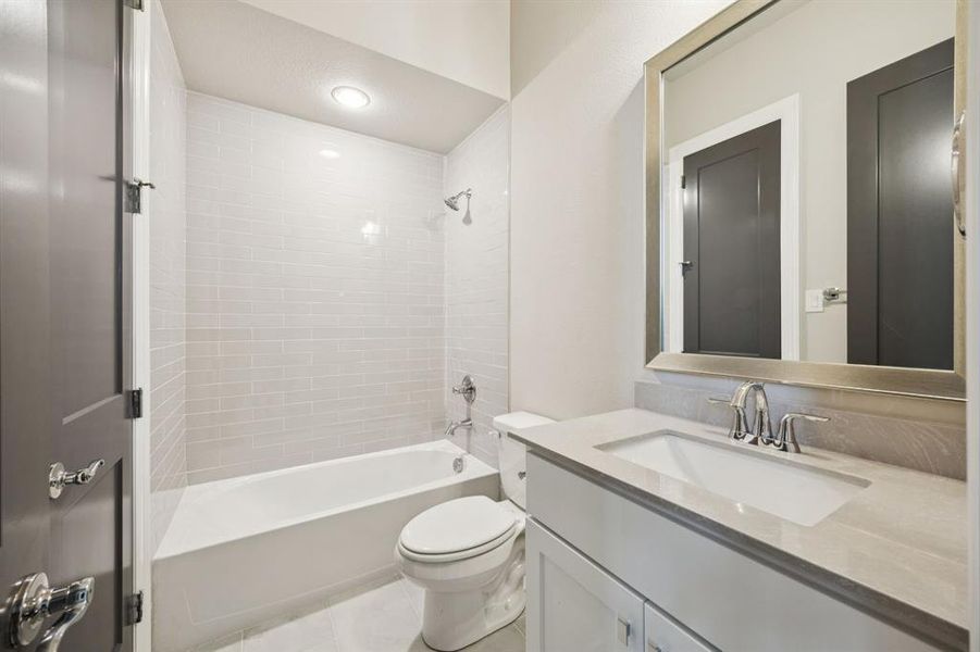 Private bathroom attached to bedroom.