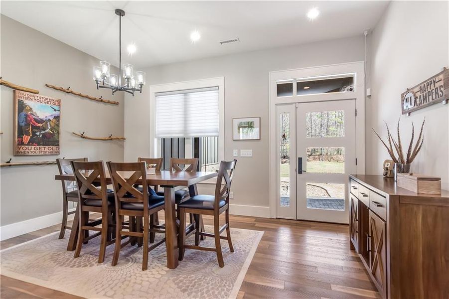 Furnished interior view inside a new home in , Ellijay (Image 52).