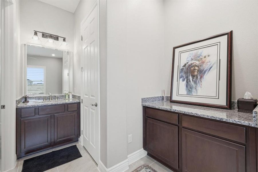 Private Casita separate Raised Vanity, Closet, Coffee Bar, and Additional Upgraded Cabinetry.