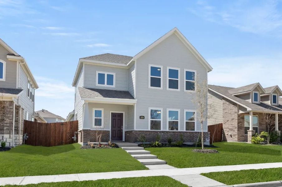 Front exterior of a new home in Heartland, Heartland, TX, highlighting curb appeal (Image 2). Front exterior of a new home in Heartland, Heartland, TX, highlighting curb appeal (Image 2).