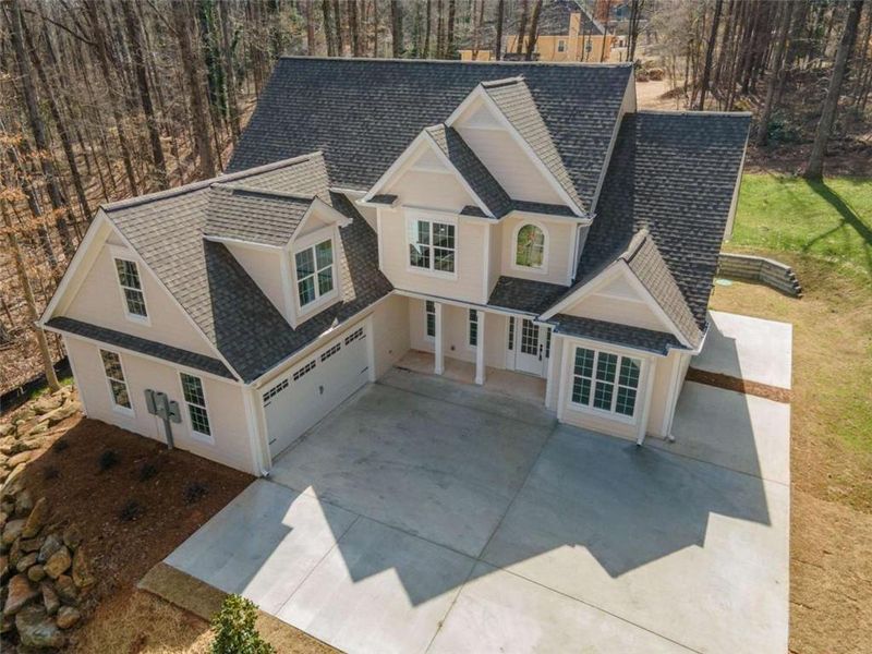 Front exterior of a new home in , Jonesboro, GA, highlighting curb appeal (Image 33).