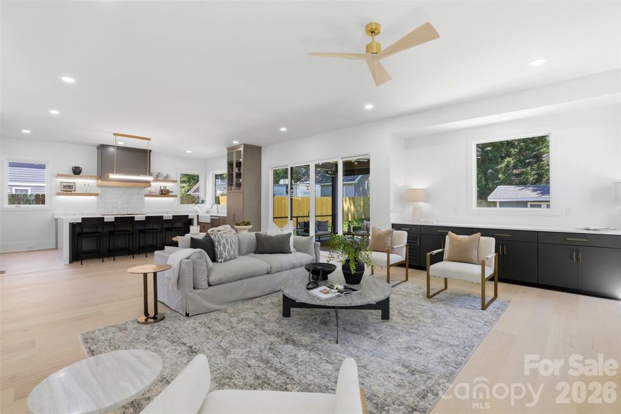Furnished interior view inside a new home in , Charlotte (Image 10).