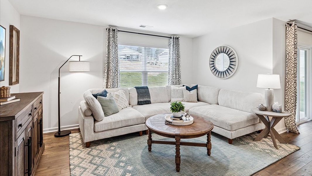 Representative furnished interior of a home built from the Cali by D.R. Horton in Fox Hollow, Dalton (Image 20). Representative furnished interior of a home built from the Cali by D.R. Horton in Fox Hollow, Dalton (Image 20).