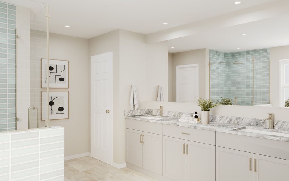 Representative furnished interior of a home built from the Watson by Beazer Homes in Montana Vista: Summit, Buckeye (Image 8).