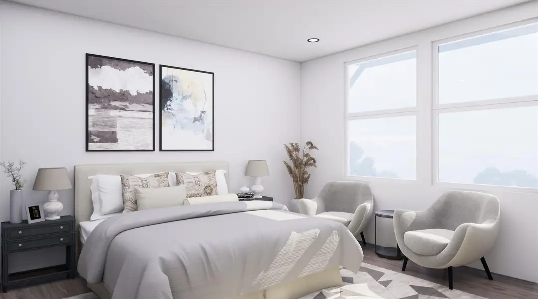 Furnished interior view inside a new home in , Houston (Image 7).