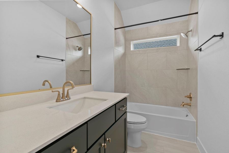 Furnished interior view inside a new home in Sienna 45's, Missouri City (Image 5).
