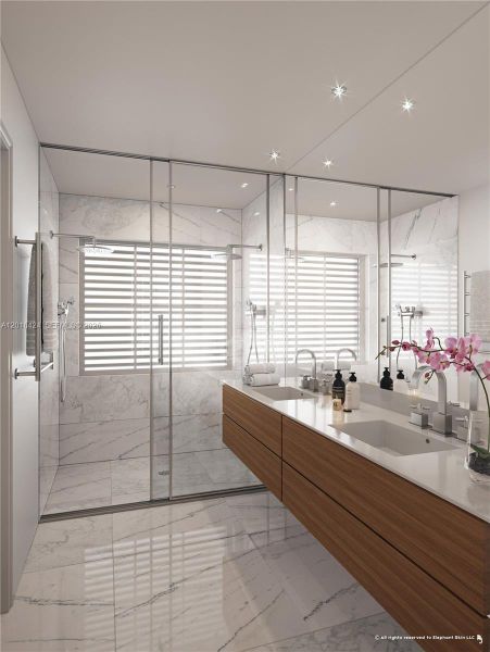 Furnished interior view inside a new home in Galleria Villages, Fort Lauderdale (Image 13).