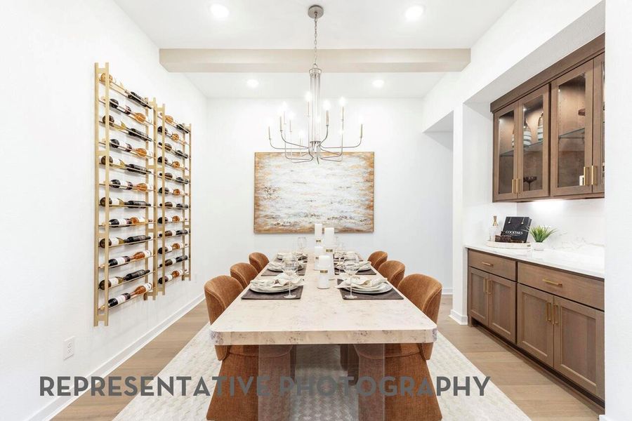 Furnished interior view inside a new home in Elyson, Katy (Image 30).
