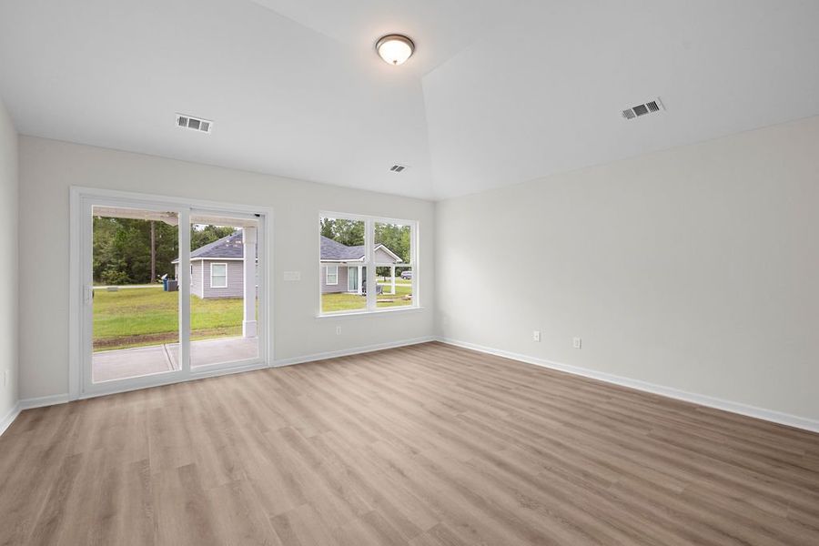 Representative unfurnished interior of a home built from the The Loblolly by Smith Family Homes in Heritage at New Riverside, Bluffton (Image 16).